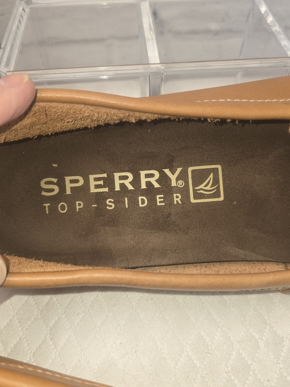 SPERRY TOP-SIDER WAVE DRIVER VENETIAN MOCCASINS TAN LEATHER SLIP-ON MENS 11.5 - Picture 7 of 9